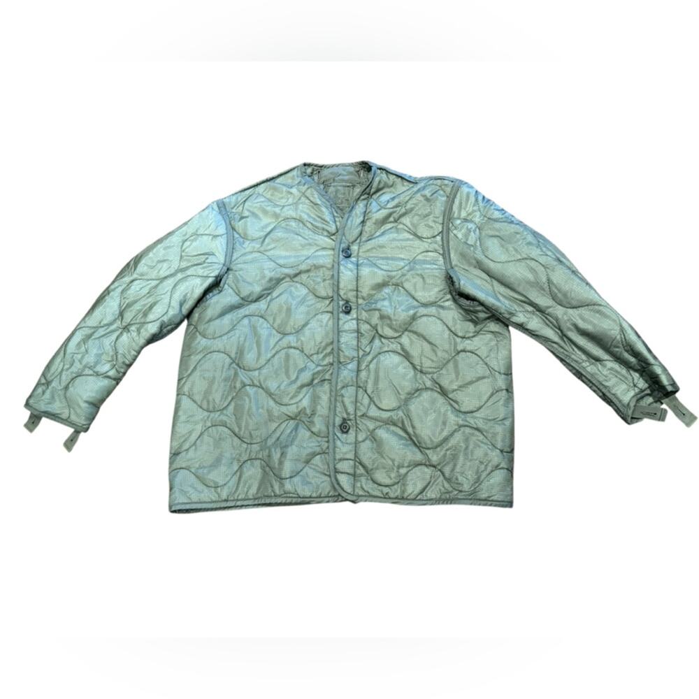 Genuine Military Quilted Green Liner Jacket Mens XL